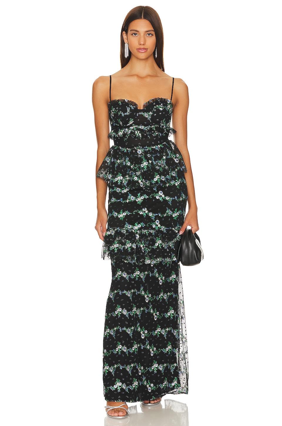 MAJORELLE Katarina Gown in Black | Lyst