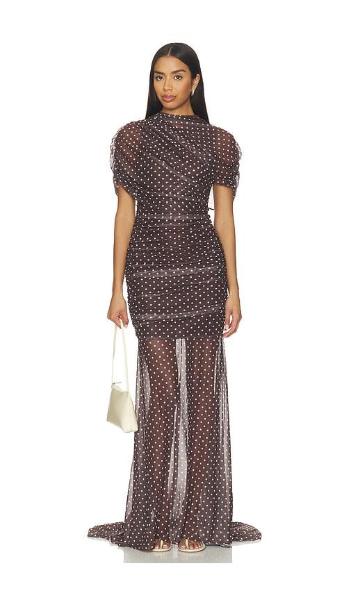 slim fit dress slacks Strapless Maxi Monterey Dress in Baby Blue Chiffon | L main image 1