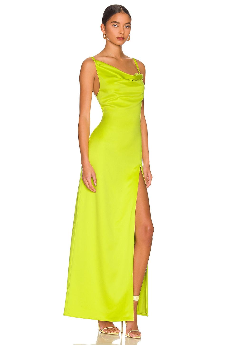 Camila Coelho Reyna Maxi Dress in Lime 