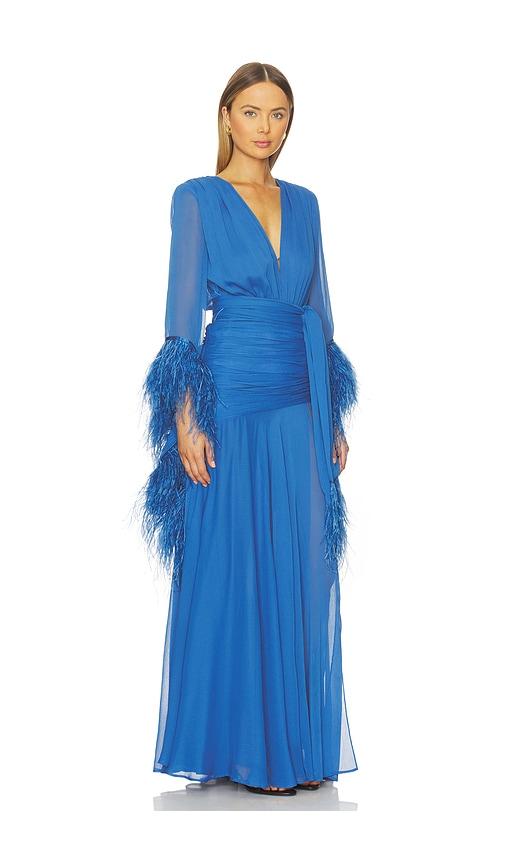 bronx and banco blue lace dress Hawaiian Long Muumuu Red Dress Lanai Red / XS main image 1