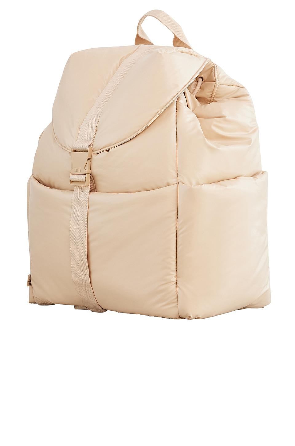 BEIS The Puffy Backpack in Natural | Lyst