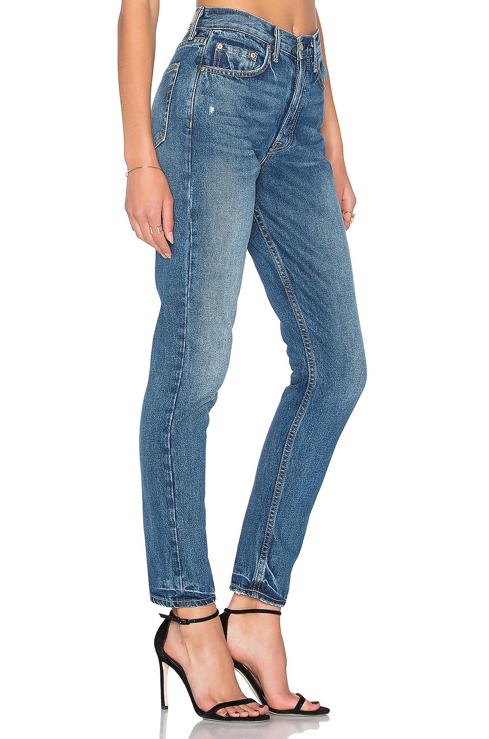 GRLFRND Cotton Karolina High-rise Skinny Jean. Size  24,25,26,27,28,29,30,31,32. in Blue | Lyst