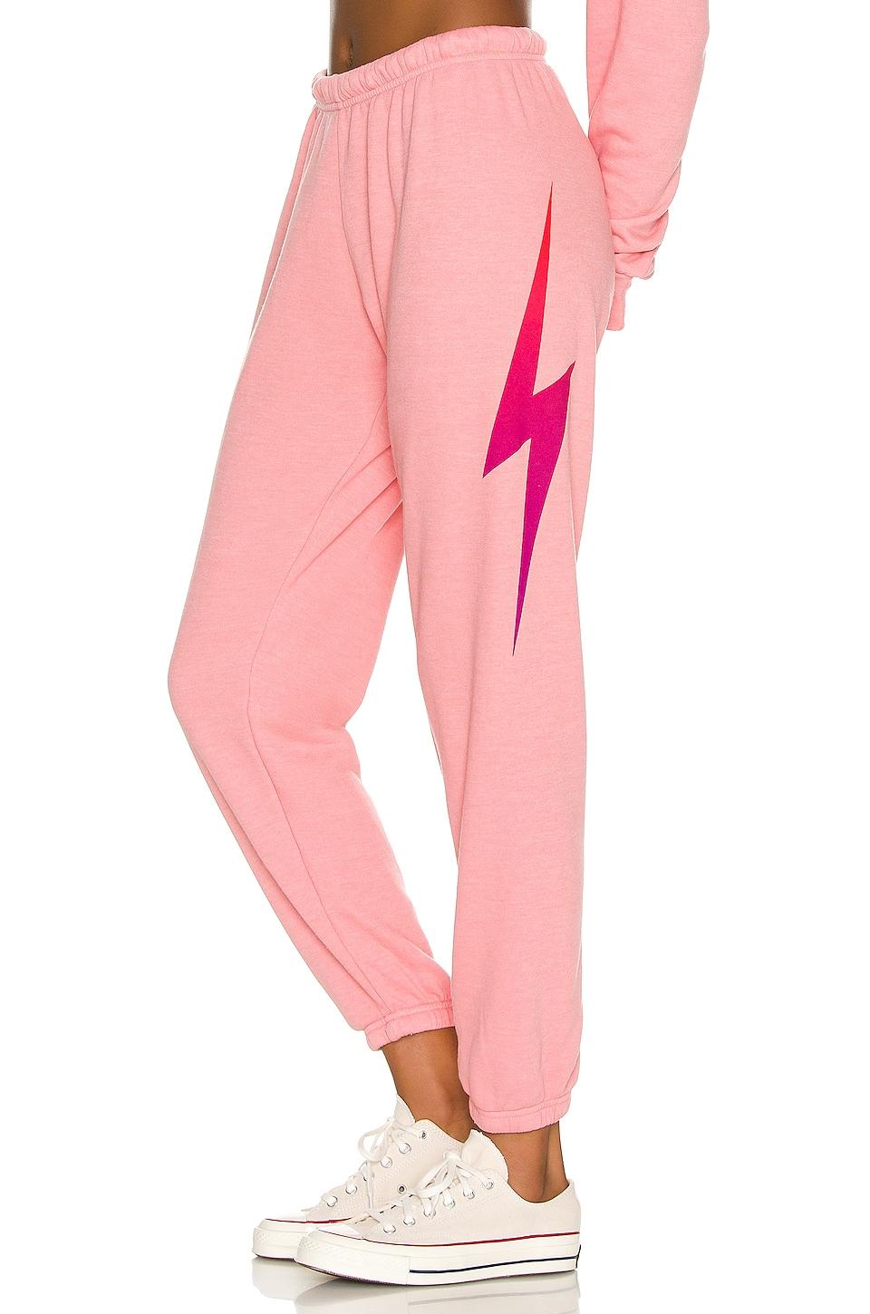 Aviator Nation Bolt Fade Sweatpants in Pink
