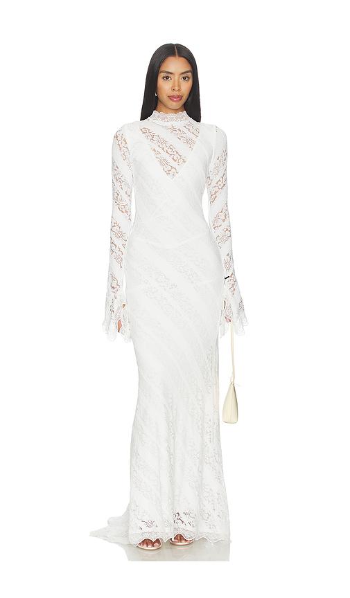Bec & Bridge Henrietta Long Sleeve Gown in White | Lyst UK Bec & Bridge Henrietta Long Sleeve Gown in White | Lyst UK