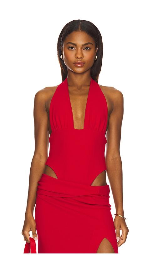 open lace back dress Natalie Rolt Ariel Gown Cherry – shortandsweethire main image 0