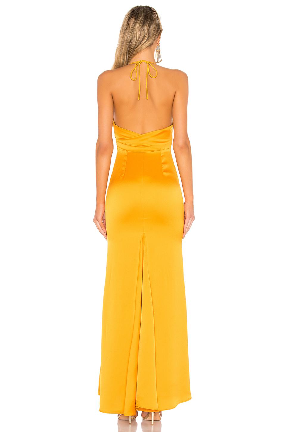 golden yellow gown