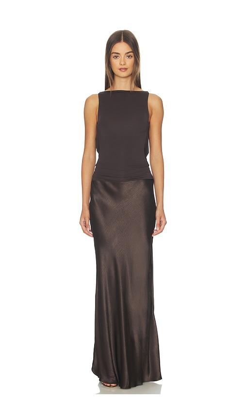 knee length dresses for ladies Be Mine Asym Dress in Black main image 0