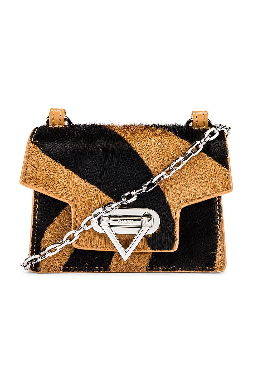 Salar Leather Bebe Zebra Mini Bag In Beige Natural Lyst