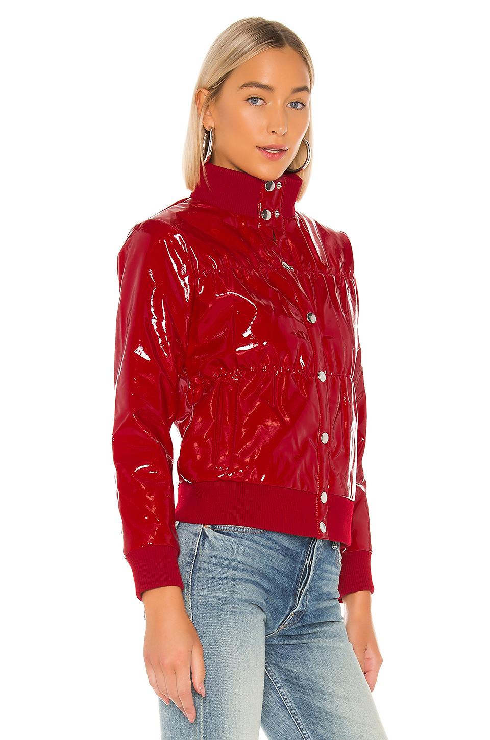 mens vinyl puffer jacket