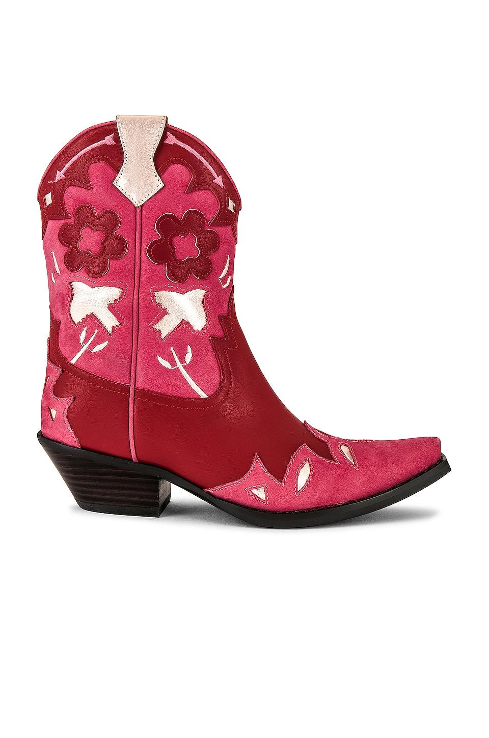 Bota looney cowboy Jeffrey Campbell de Cuero de color Rojo | Lyst