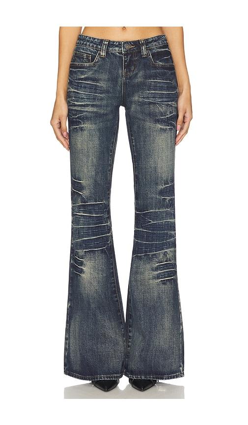 Jaded London Extreme Flare Jeans in Blue | Lyst UK