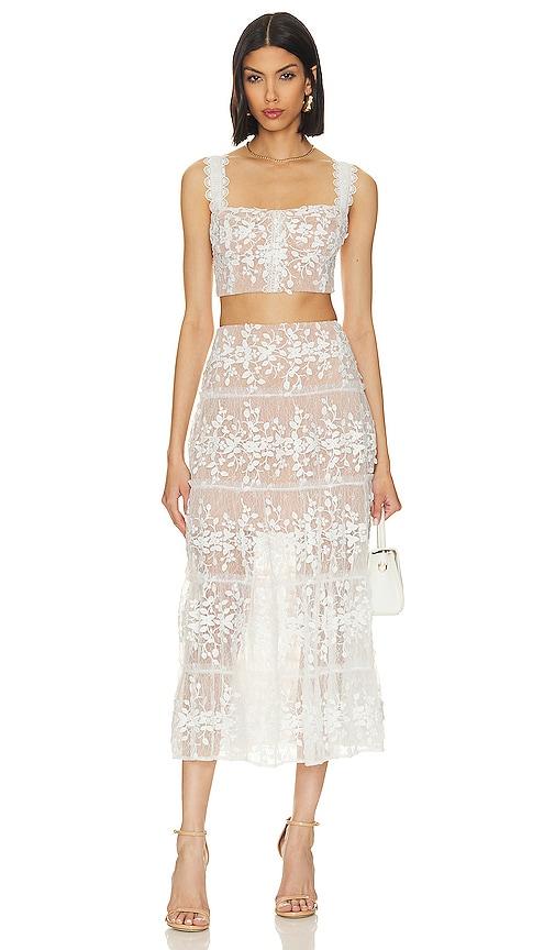 camille lace cross back midi dress Camille Bow Midi Dress