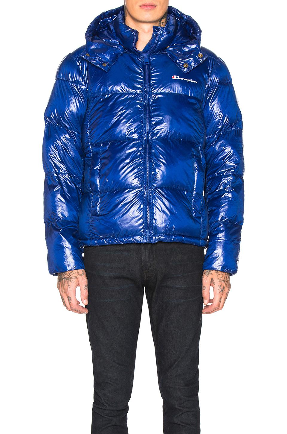 shiny champion jacket