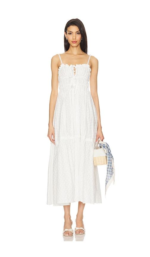 YUHAN WANG/ユハン ワン】embroidered cotton dress（ワンピース