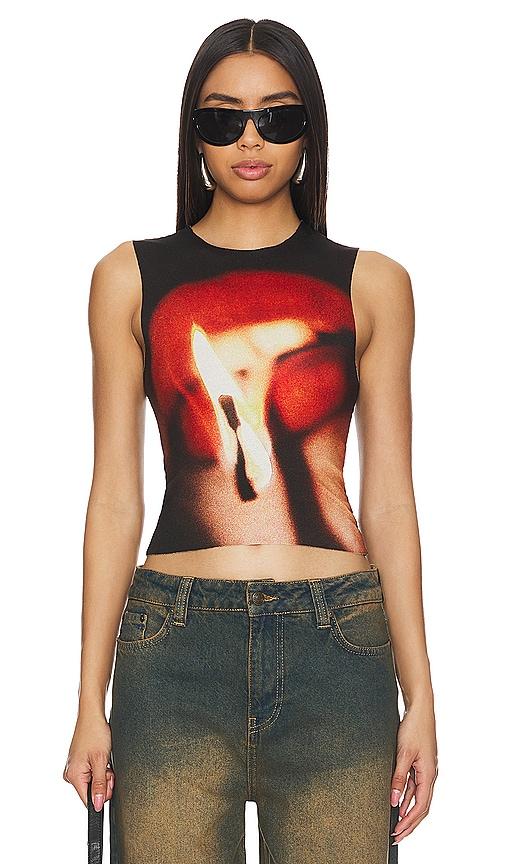 Jaded London Slinky Tank Top in Red | Lyst