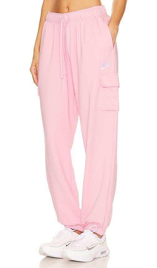 Nike Club Fleece Cargo Sweatpants in Pink Lyst