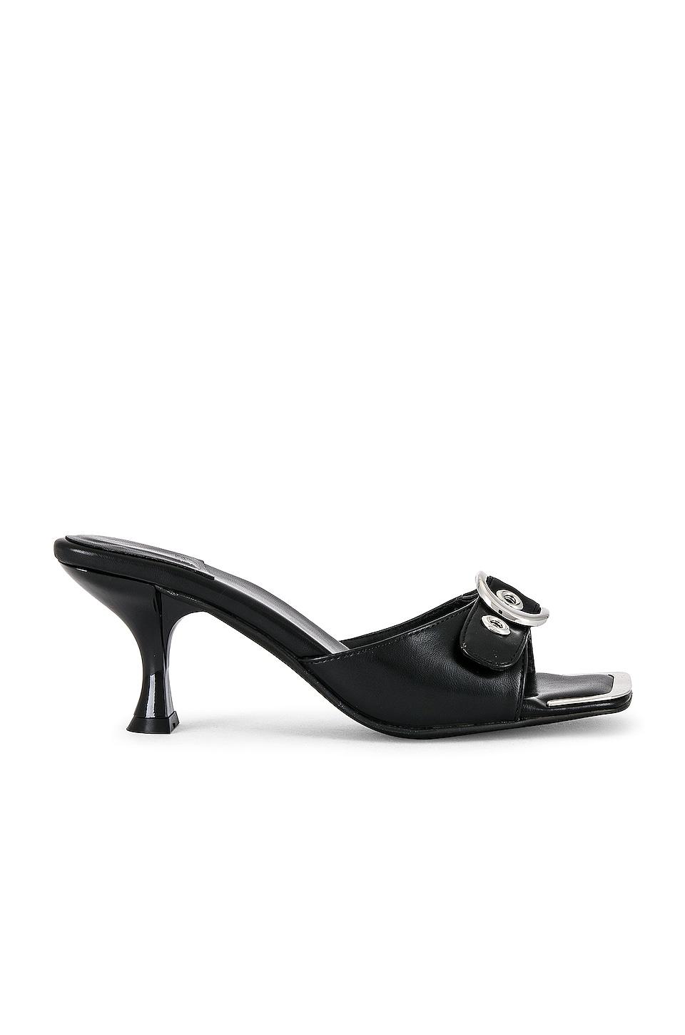 Jeffrey Campbell Fasten up Heeled Mule in Black Lyst