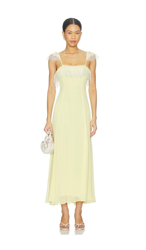 butter yellow dress for women Rosalie Maxi Dress - Butter Yellow main image 1