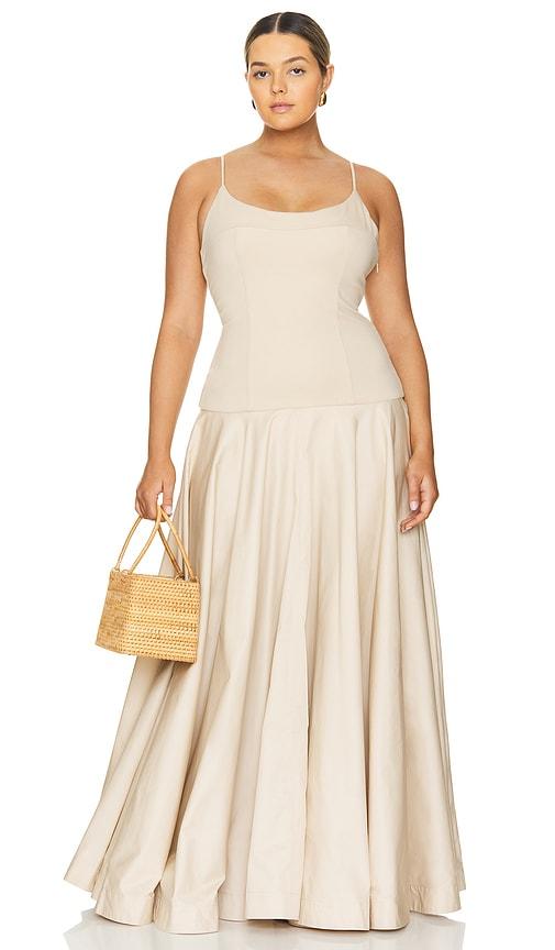 asymmetrical white maxi dress Asymmetrical High-Neck Long Maxi Dress – Ivory S / Ivory