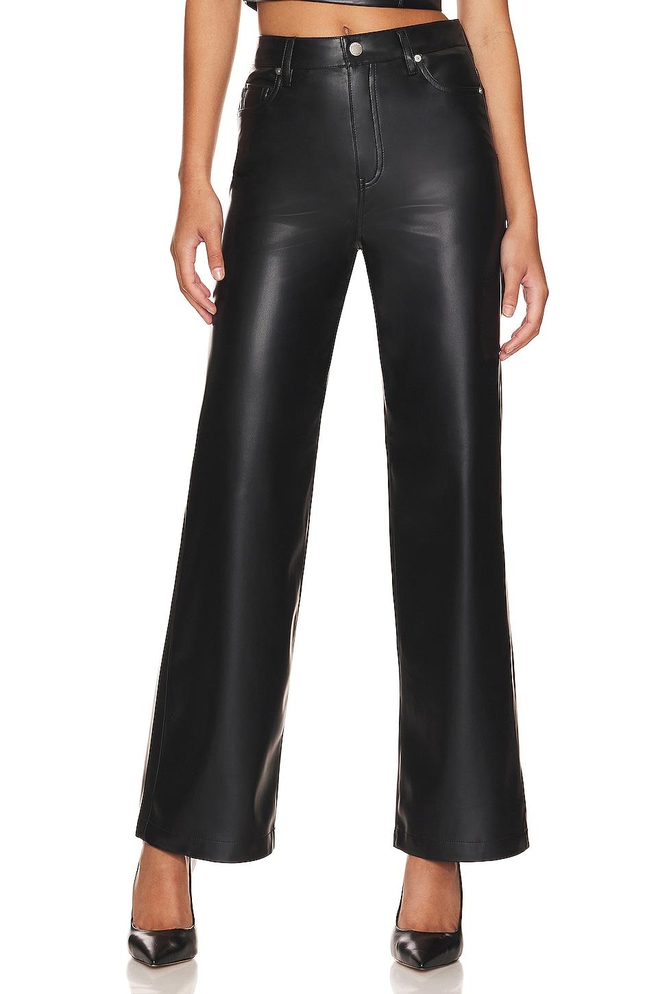 Blank NYC Faux Leather Franklin Rib Cage Straight in Black | Lyst