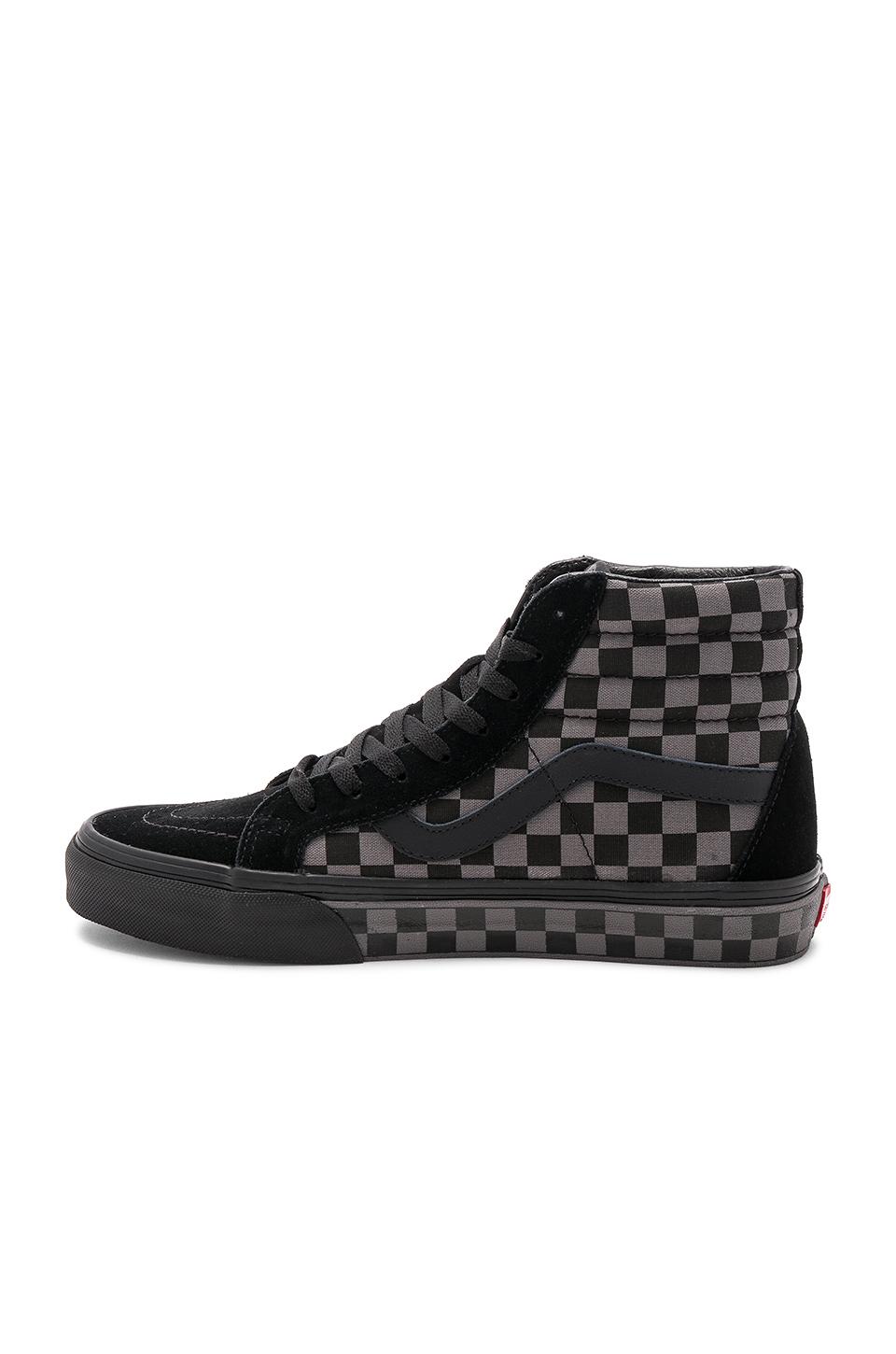 Vans Sk8-hi Reissue Checkerboard in Black | Lyst