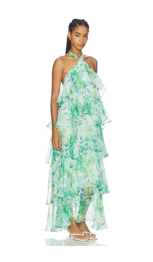 astr midsummer floral tiered maxi dress Midsummer Eyelet Tiered Maxi Dress