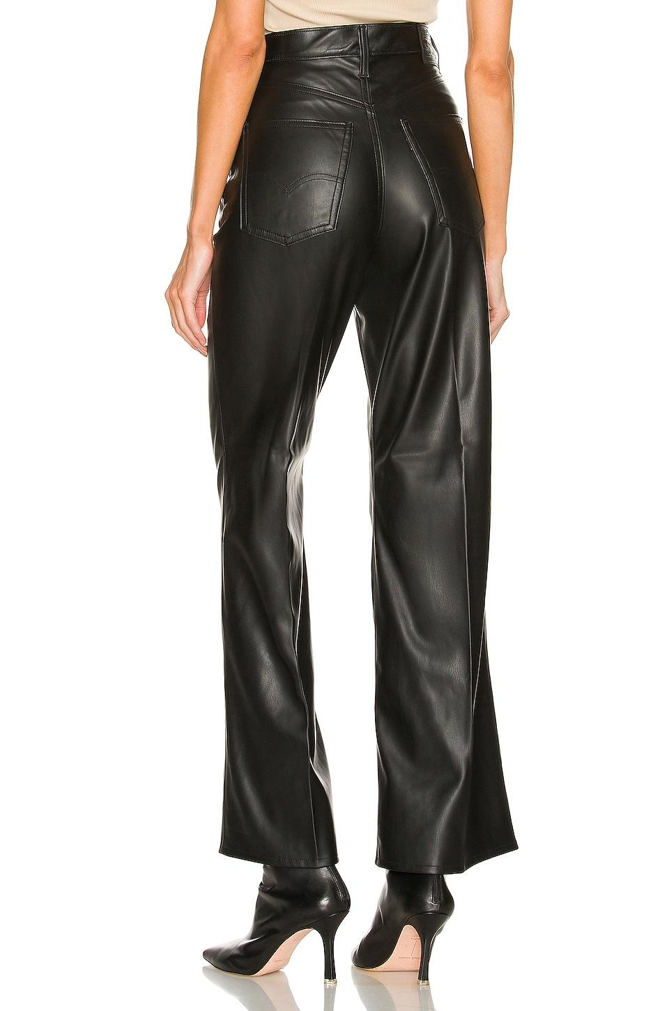 Levi's 70s Flare Faux Leather Pant in Black | Lyst