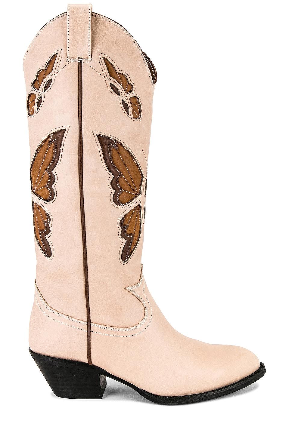 Jeffrey Campbell Fly Away Cowboy Boot in Natural | Lyst