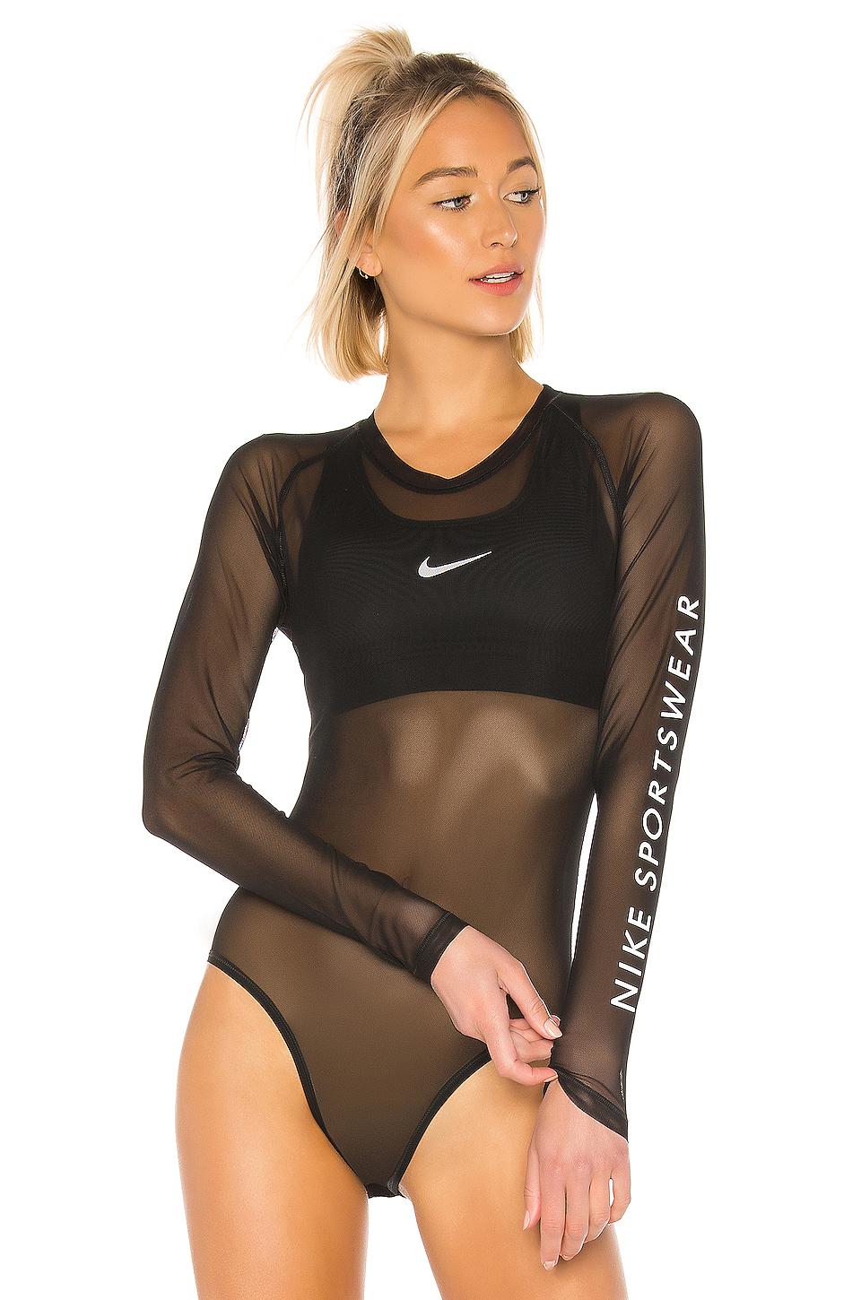 Nike Sportswear Baselayer Bodysuit in Black | Lyst