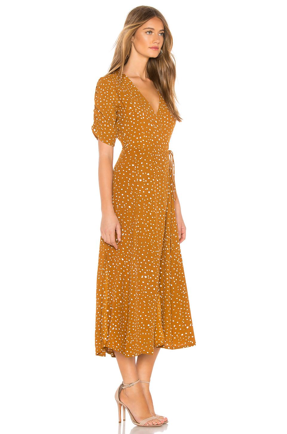 Faithfull chiara midi wrap dress Clearance