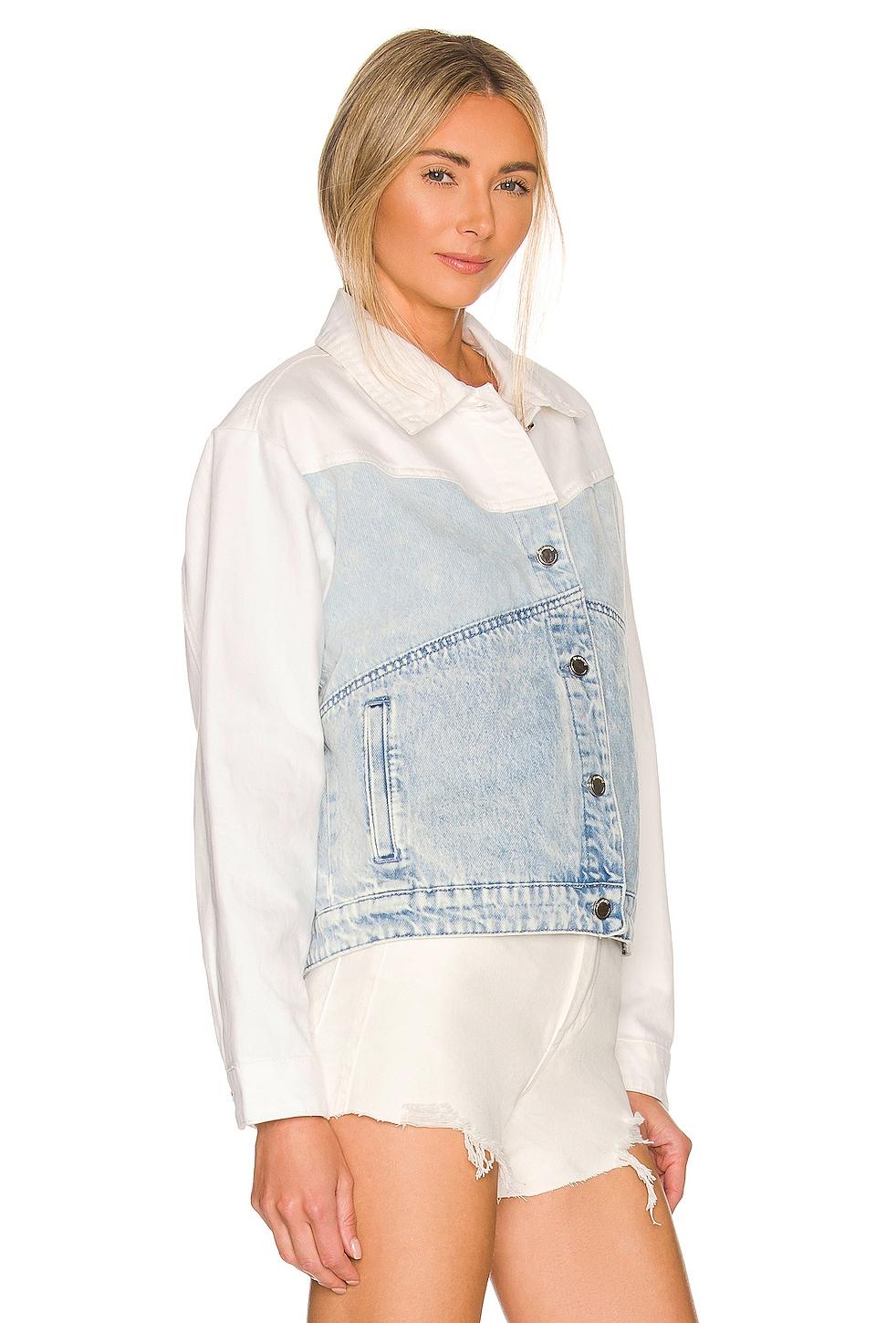 Blank NYC Cotton Patch Jacket in Blue 