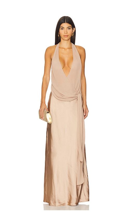 LPA Nyla Gown in Natural | Lyst LPA Nyla Gown in Natural | Lyst