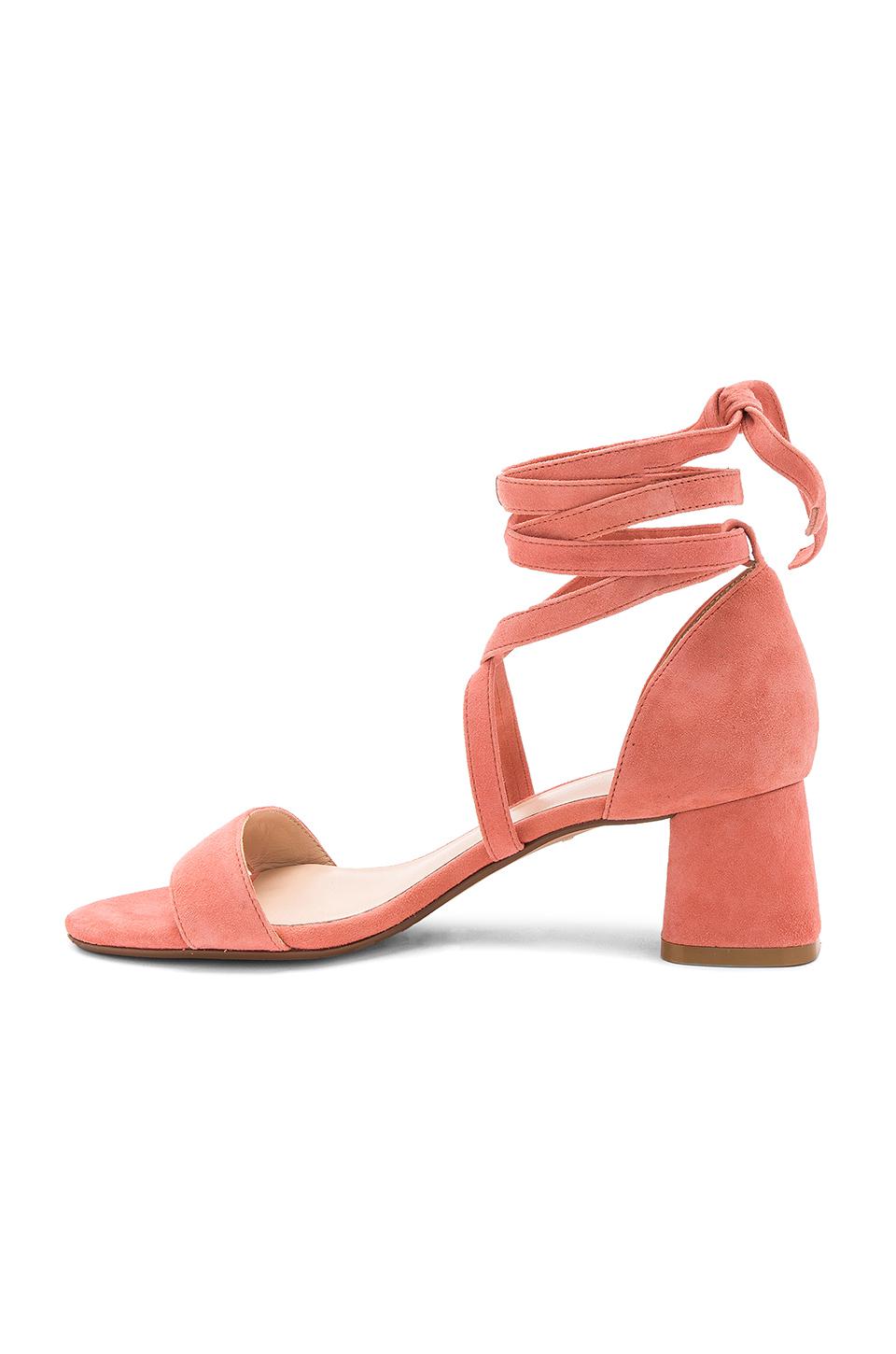 RAYE Suede Angie Heel in Peach (Pink) - Lyst