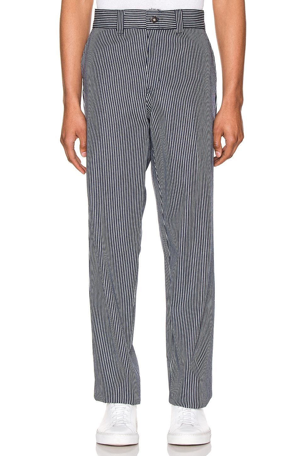 Dickies Cotton '67 Slim Fit Twill Hickory Stripe Pant in Blue for Men - Lyst