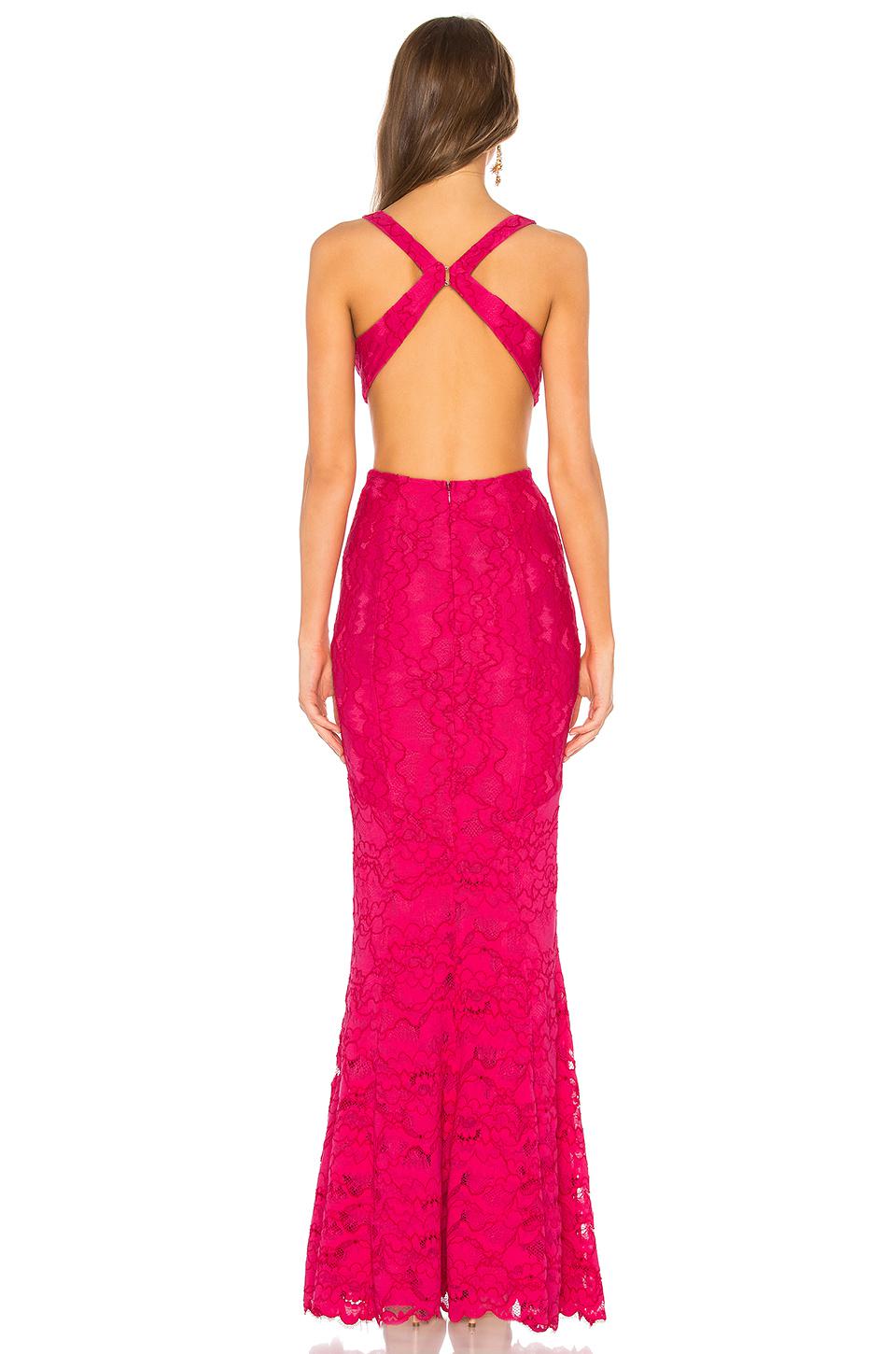 Lovers + Friends Eliot Lace Gown in Hot Pink (Pink) Lyst