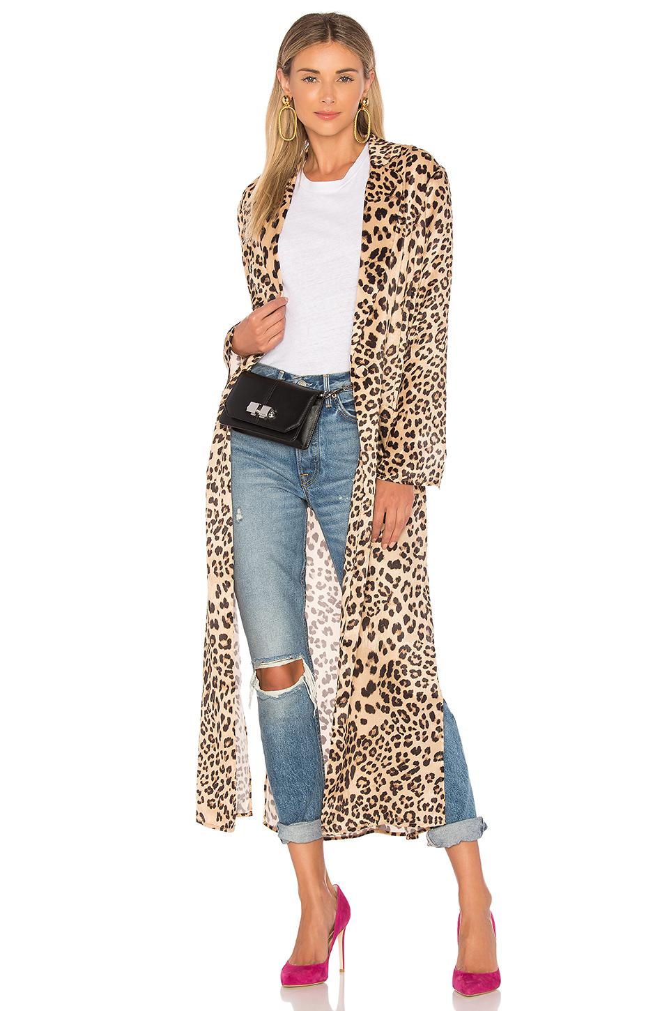 revolve leopard coat