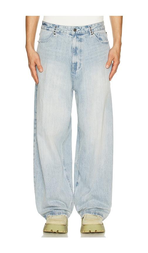 Jaded London Applique Cross Xl Colossus Jeans in Blue for Men | Lyst