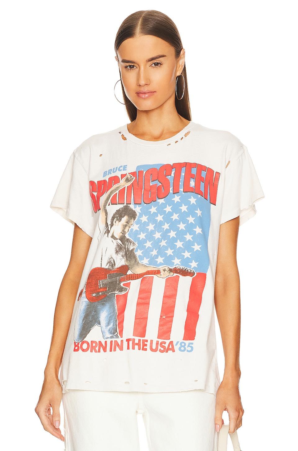 MadeWorn Bruce Springsteen Destroyed Tee in White | Lyst