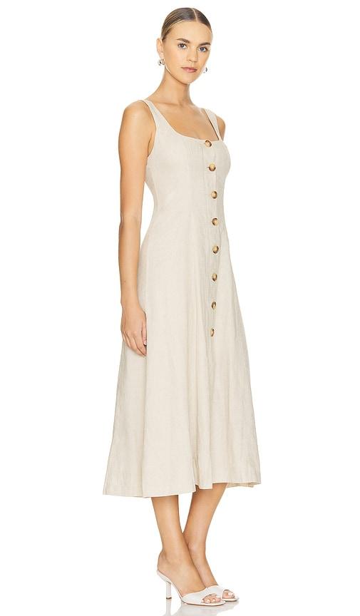chinese dress ladies JORGIAN LINEN MIDI DRESS, SAND BAR PALM BEACH PARADISE – Palm Place main image 0