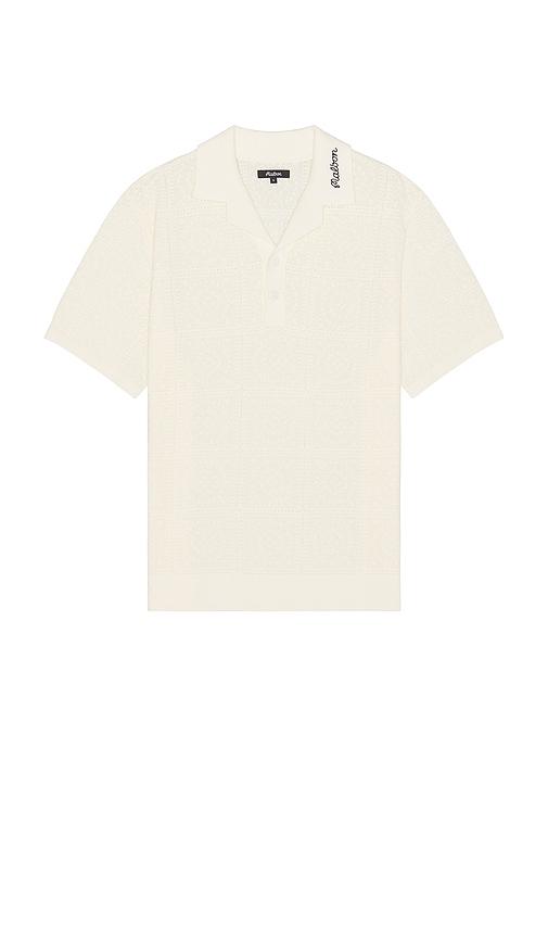 MALBON GOLF RESORT クロシェ ポロシャツ 半袖 malbon-golf-Ivory-Resort-