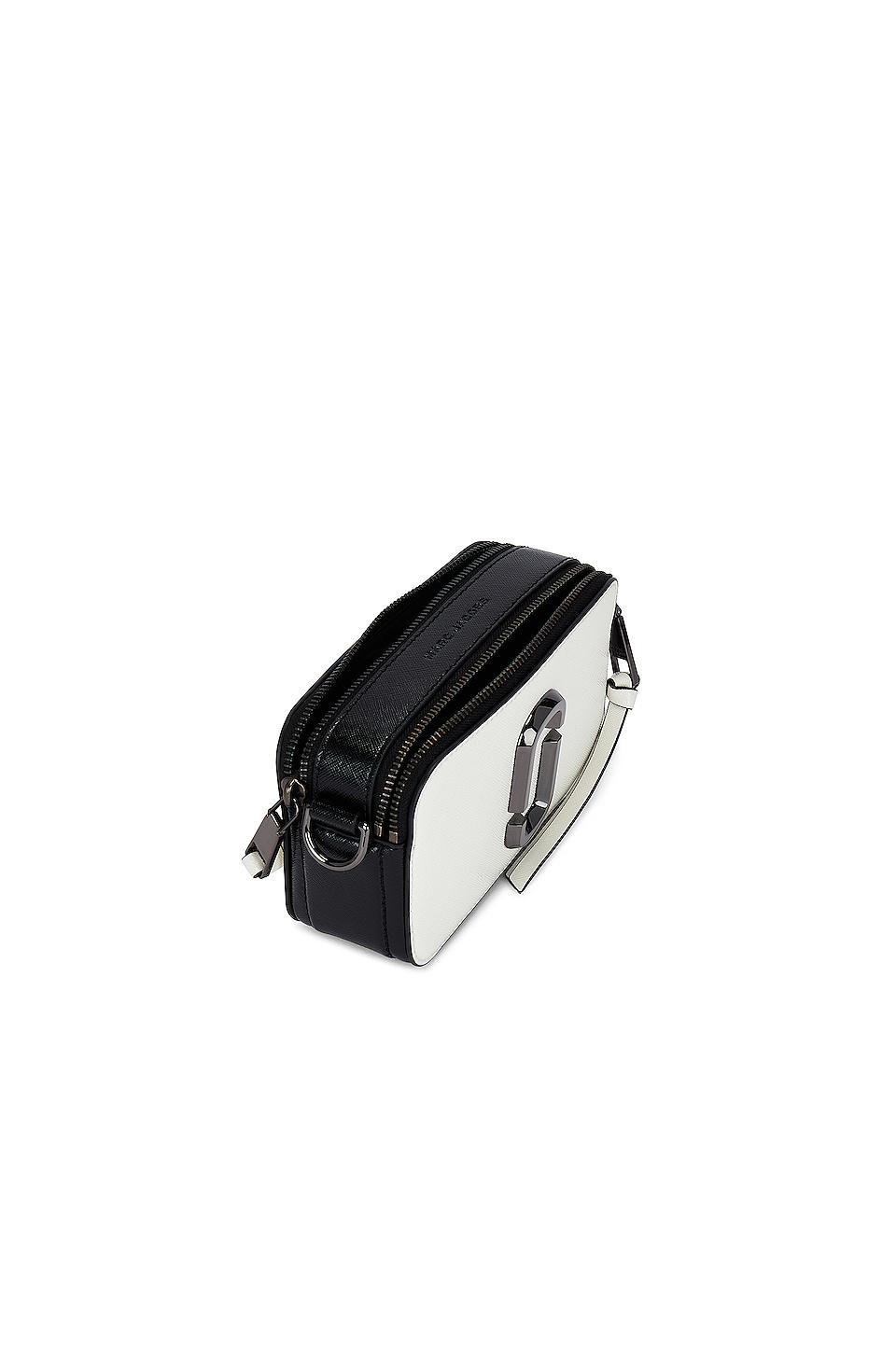 Marc Jacobs The Bi-Color Snapshot White Black Crossbody Bag - Ferraris  Boutique