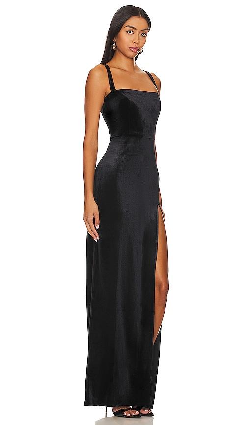 slim fit dress slacks Amanda Uprichard Rainier Cowl Halter Gown in Conifer – Suite 201