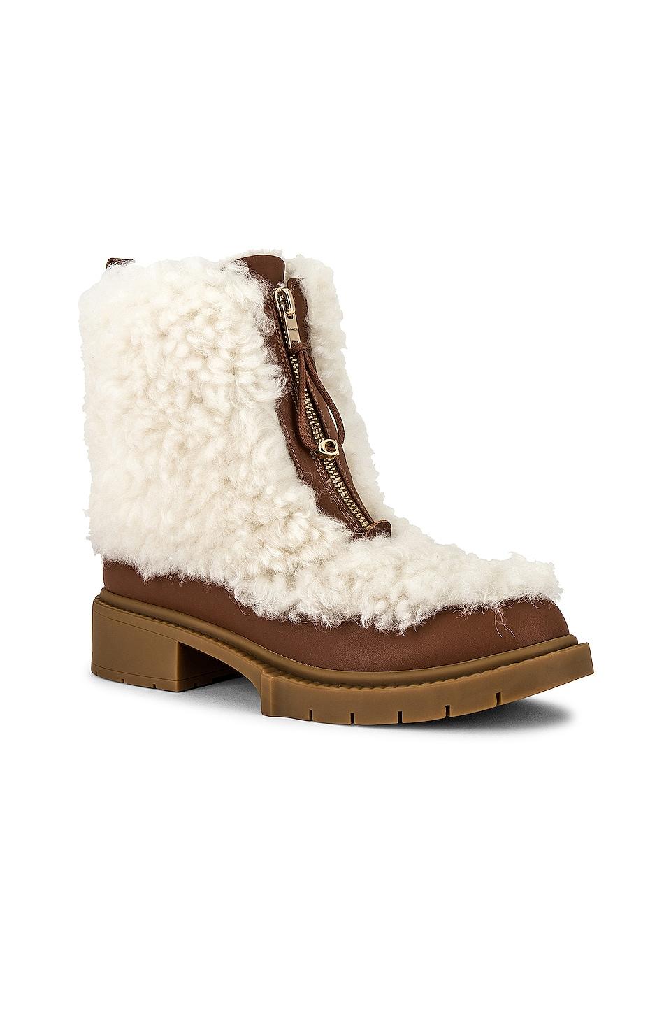 coach sheepskin boots