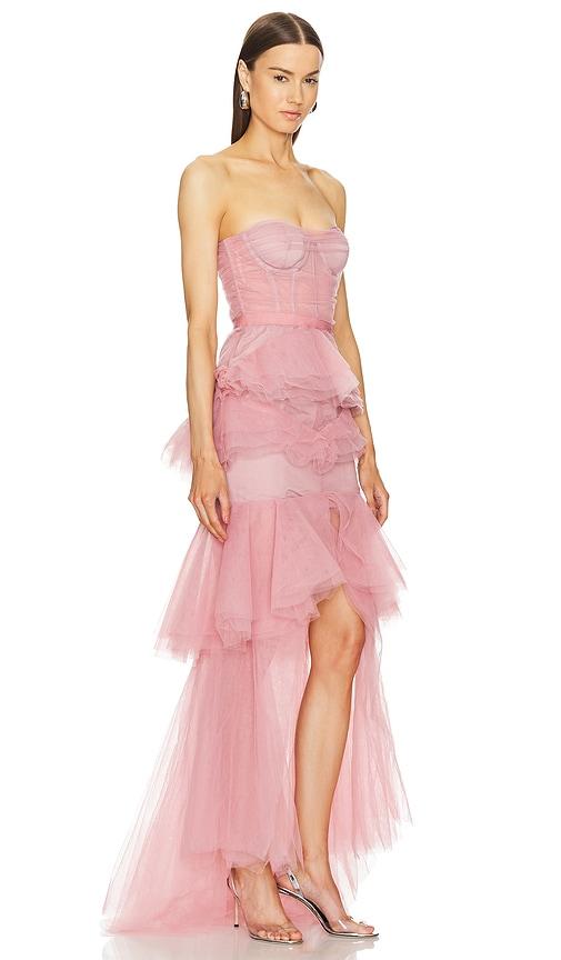 strapless open back dress Ana Dress in Blossom Plaid  Ivy City Co