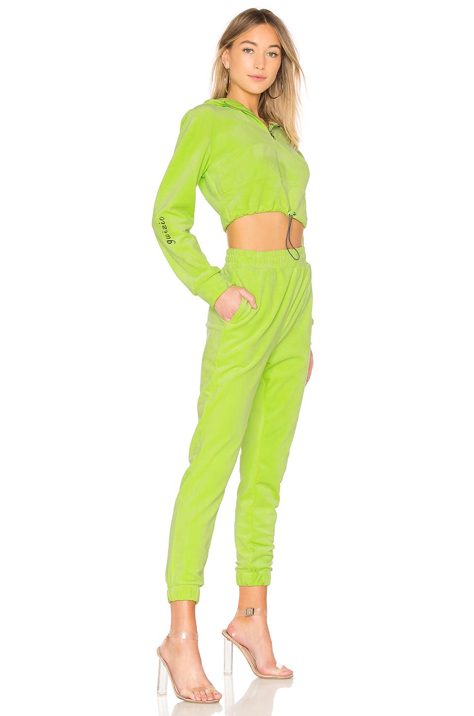 danielle guizio velour tracksuit