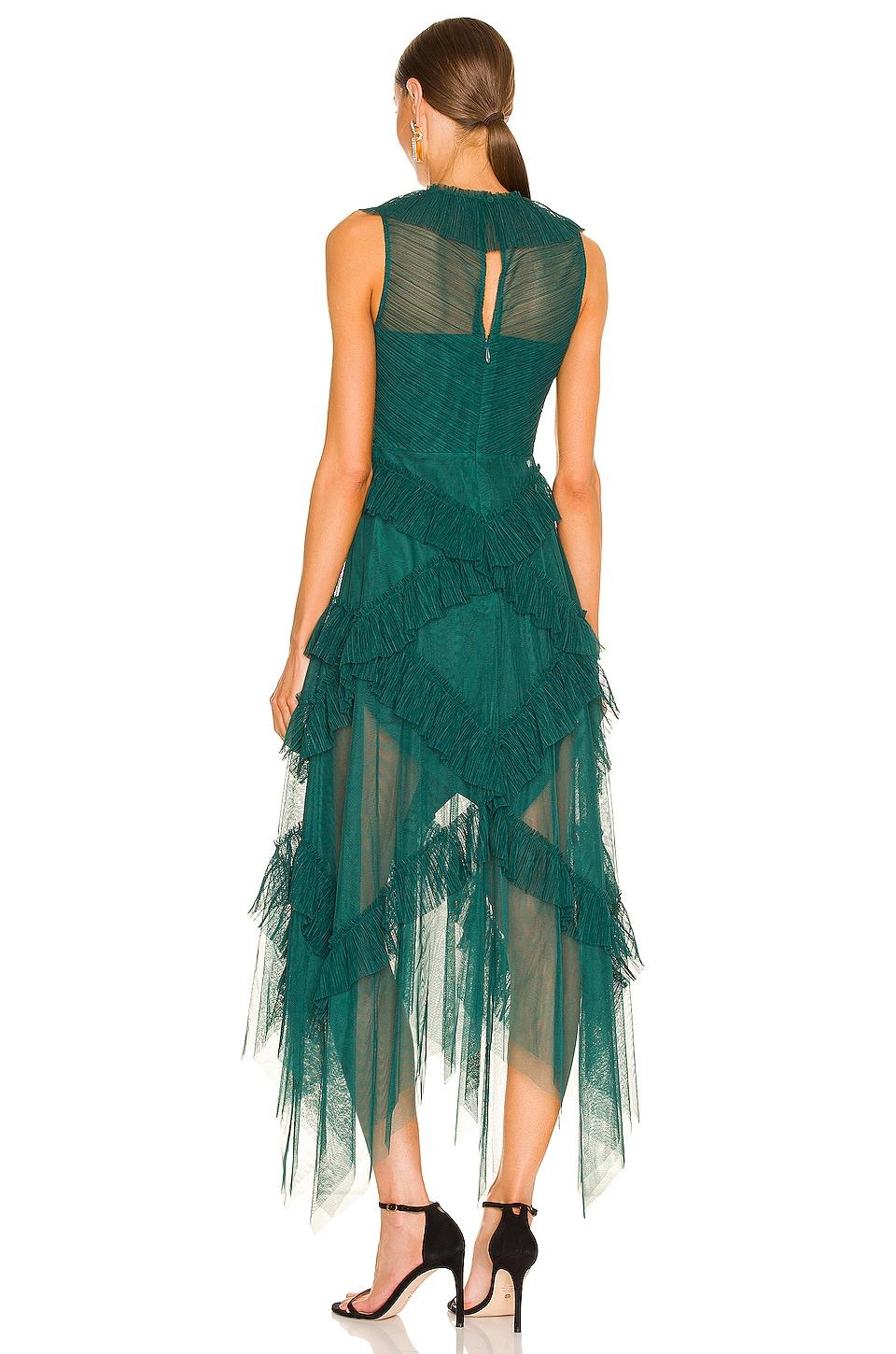 BCBGMAXAZRIA Synthetic Ruffled Maxi 