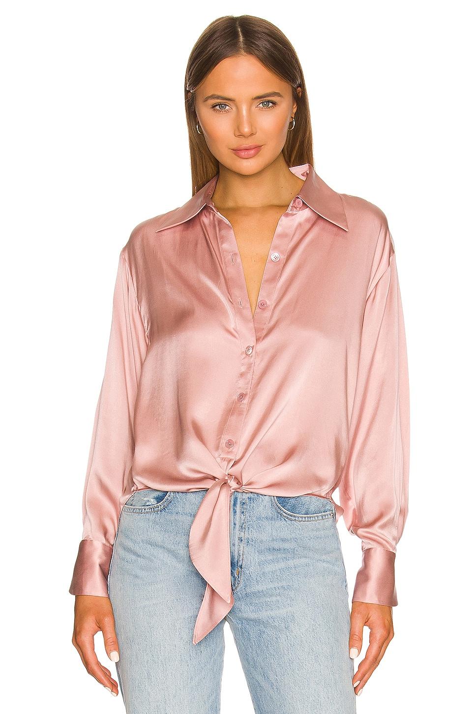 Equipment Silk Geneva Blouse in Pink | Lyst