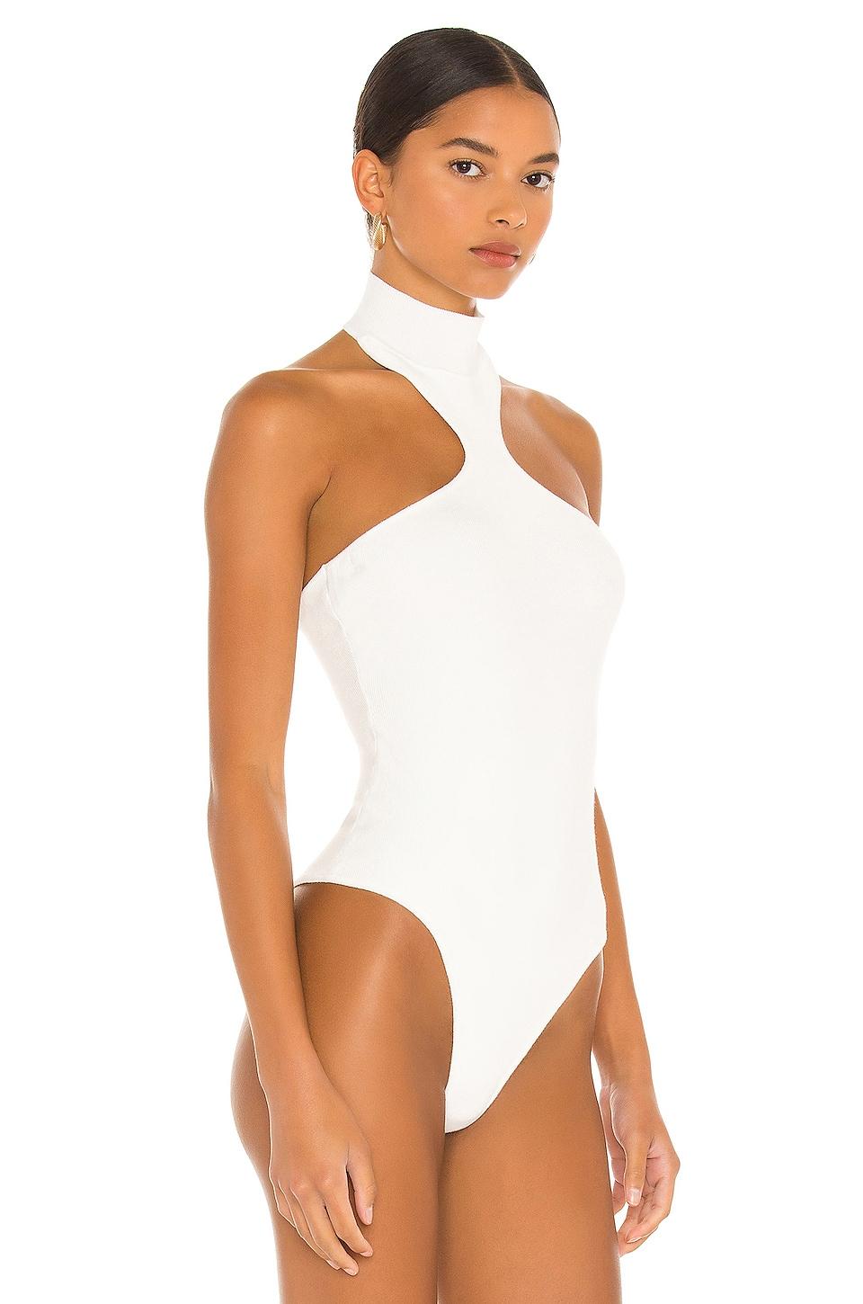 superdown Kallie Halter Bodysuit in White | Lyst