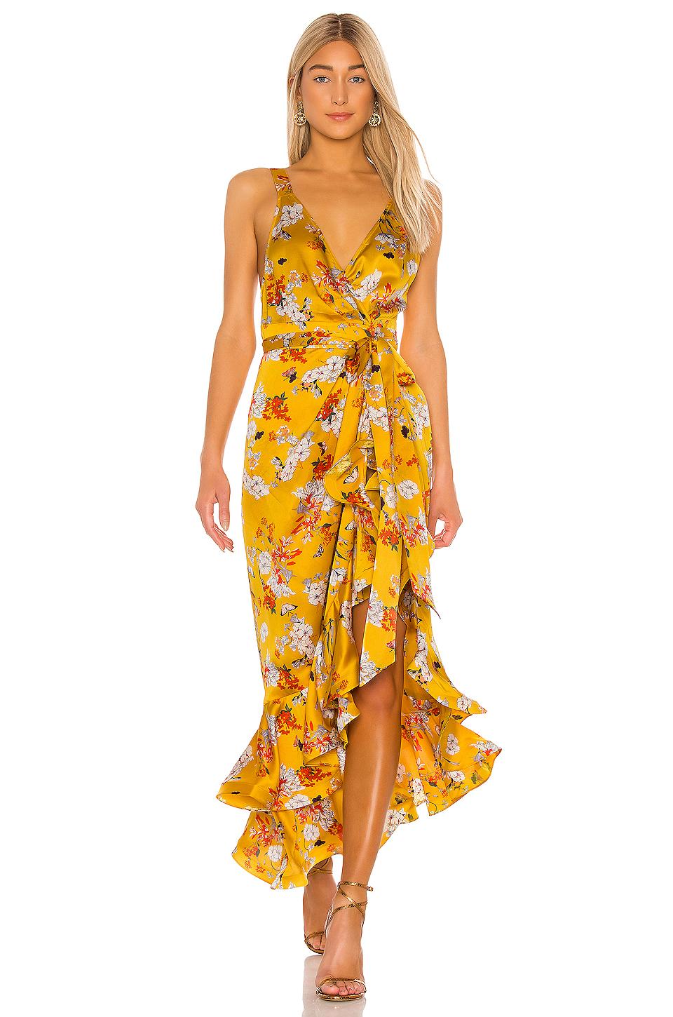 Bronx and Banco Narciss Midi Dress in Yellow | Lyst