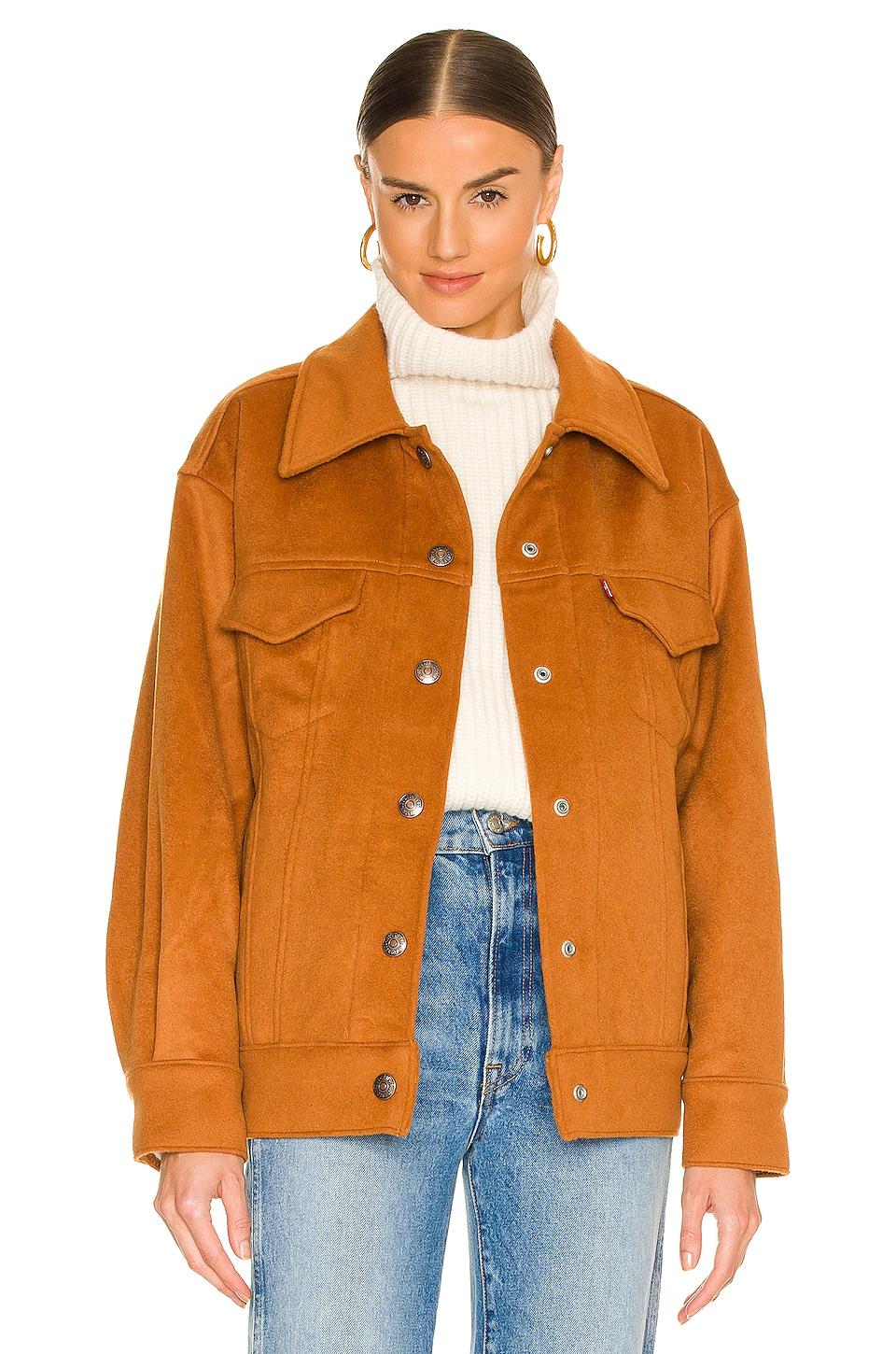 Levi's Varsity Wool Trucker in Orange 